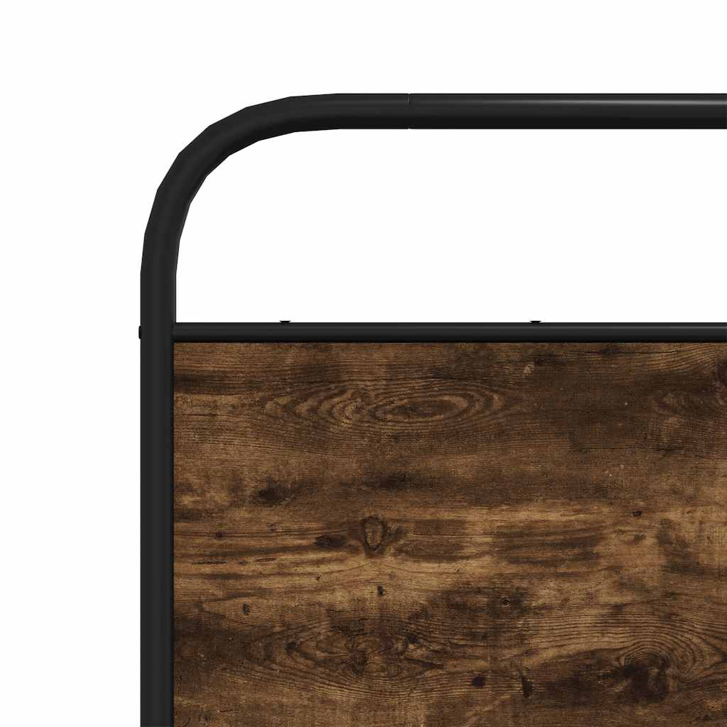 Giroletto senza Materaso in Metallo Rovere Fumo 160x200 cm | homemem39