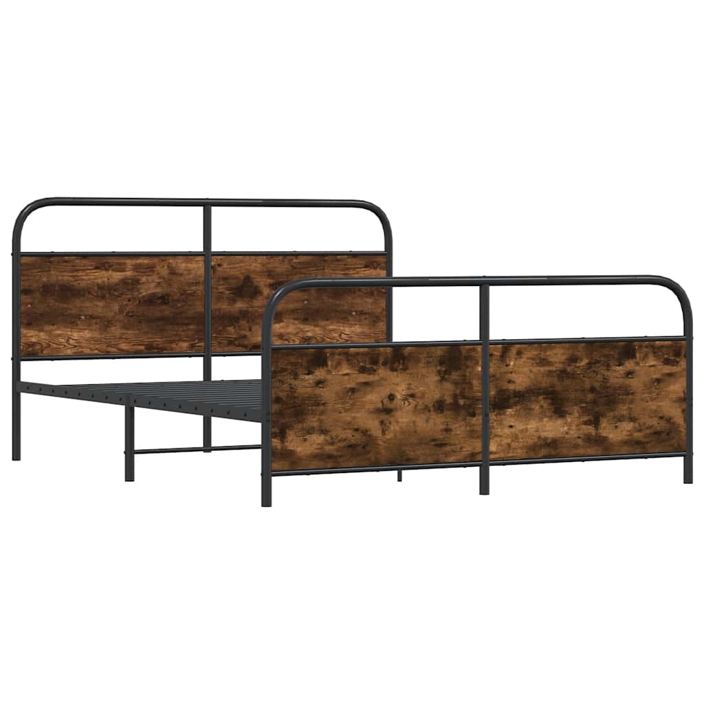 Giroletto senza Materaso in Metallo Rovere Fumo 180x200 cm | homemem39