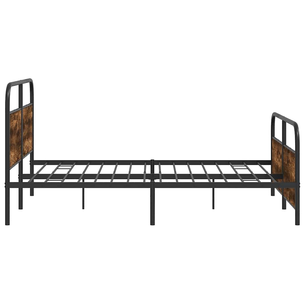 Giroletto senza Materaso in Metallo Rovere Fumo 183x213 cm | homemem39