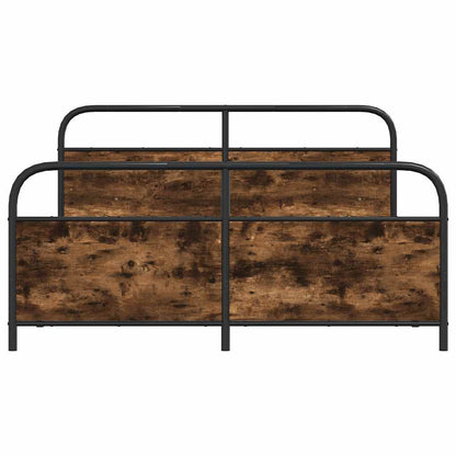 Giroletto senza Materaso in Metallo Rovere Fumo 193x203 cm | homemem39