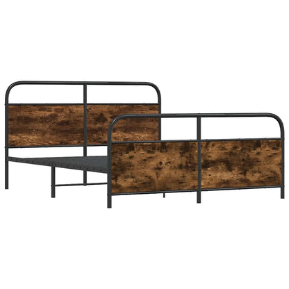 Giroletto senza Materaso in Metallo Rovere Fumo 200x200 cm | homemem39