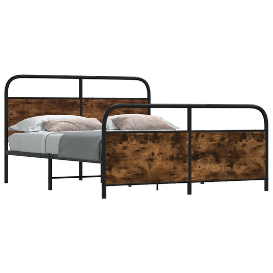 Giroletto senza Materaso in Metallo Rovere Fumo 200x200 cm | homemem39