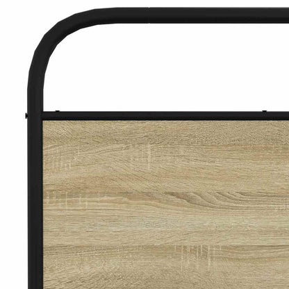 Giroletto senza Materaso in Metallo Rovere Sonoma 193x203 cm | homemem39