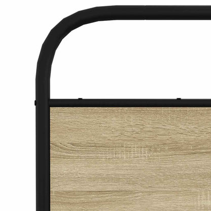 Giroletto senza Materaso in Metallo Rovere Sonoma 137x190 cm | homemem39