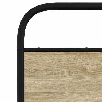 Giroletto senza Materaso in Metallo Rovere Sonoma 140x190 cm | homemem39