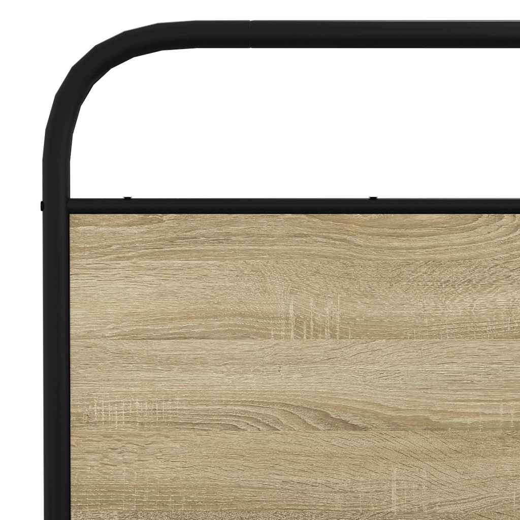Giroletto senza Materaso in Metallo Rovere Sonoma 150x200 cm | homemem39
