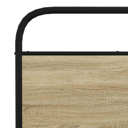 Giroletto senza Materaso in Metallo Rovere Sonoma 200x200 cm | homemem39