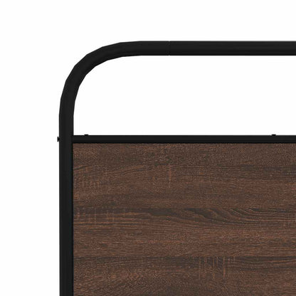 Giroletto senza Materaso in Metallo Rovere Marrone 200x200 cm | homemem39