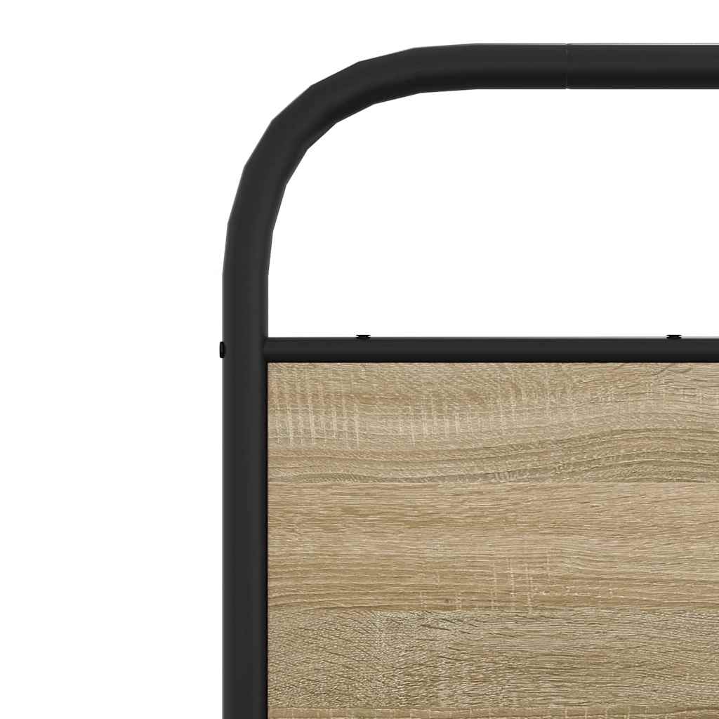 Giroletto senza Materaso in Metallo Rovere Fumo 180x200 cm | homemem39