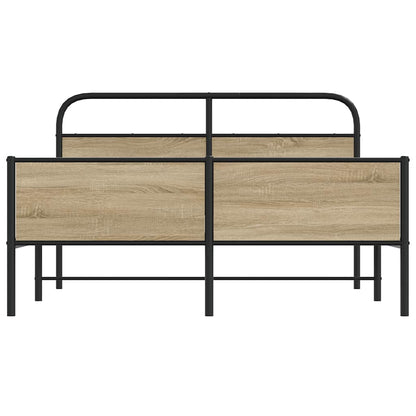 Giroletto senza Materaso in Metallo Rovere Fumo 180x200 cm | homemem39