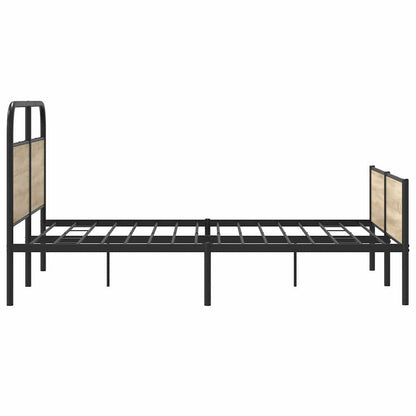 Giroletto senza Materaso in Metallo Rovere Fumo 180x200 cm | homemem39