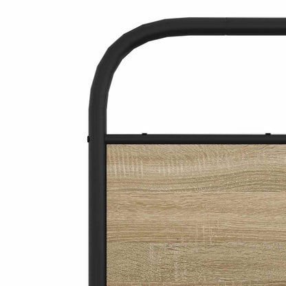 Giroletto senza Materaso in Metallo Rovere Fumo 180x200 cm | homemem39