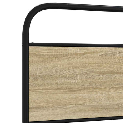 Giroletto senza Materaso in Metallo Rovere Sonoma 200x200 cm | homemem39