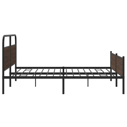 Giroletto senza Materaso in Metallo Rovere Marrone 200x200 cm | homemem39