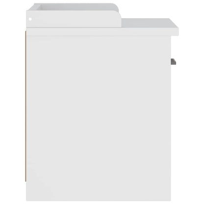 Panca da Corridoio SANDNES Bianca 45x40x50 cm in Legno di Pino | homemem39