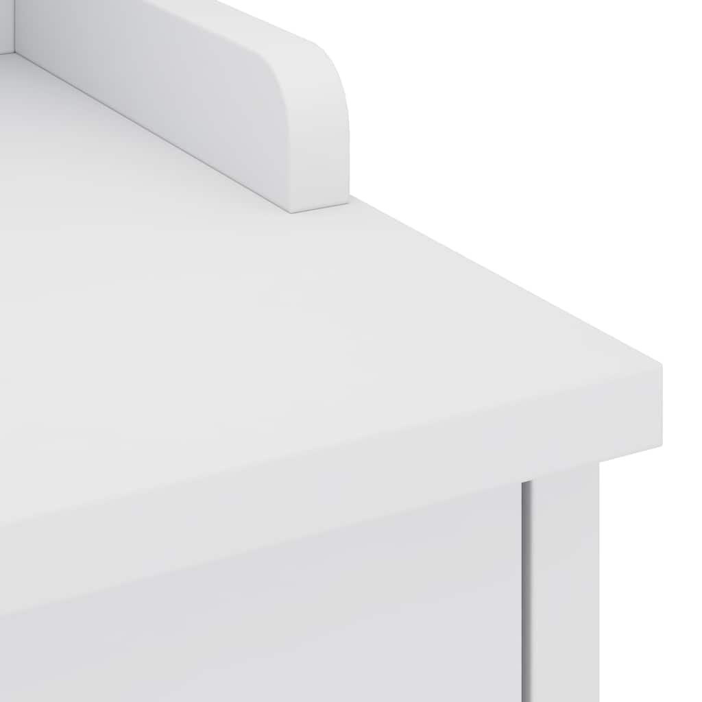 Panca da Corridoio SANDNES Bianca 45x40x50 cm in Legno di Pino | homemem39
