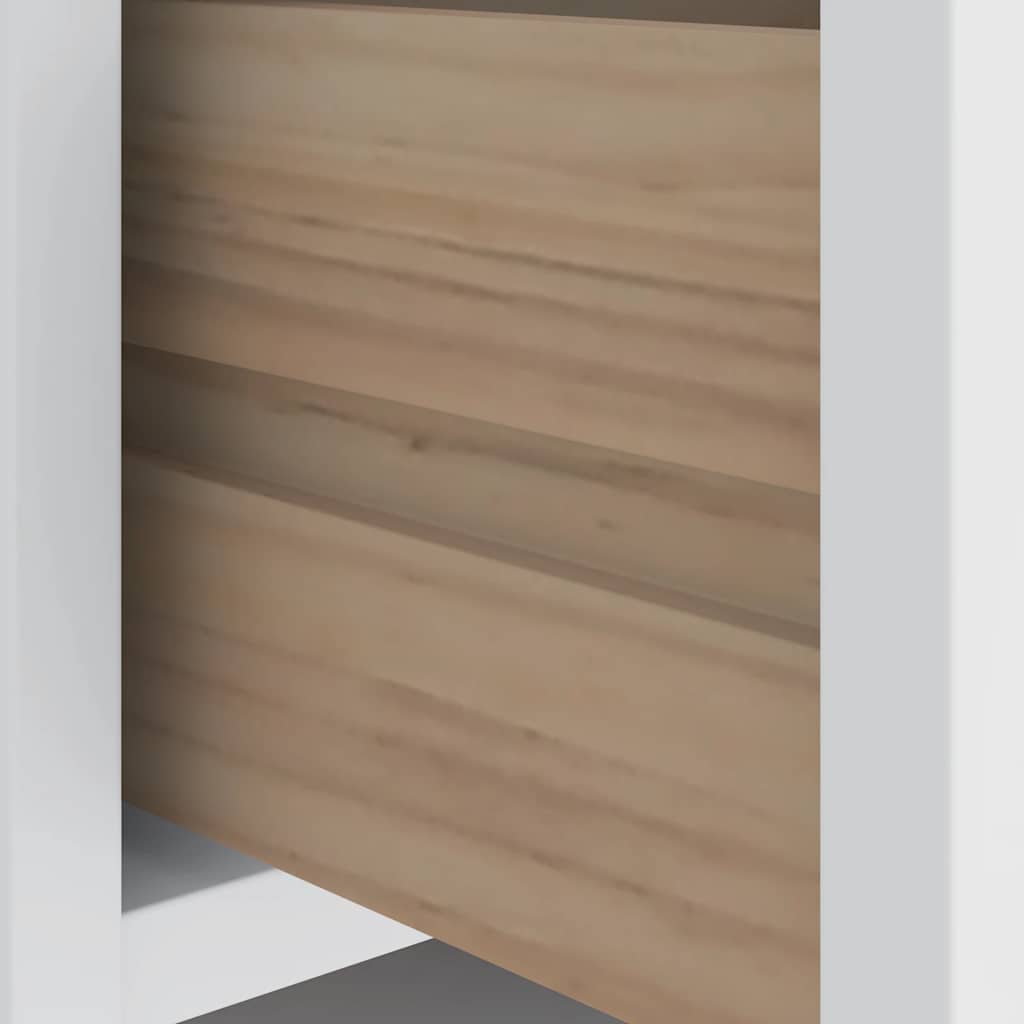 Panca da Corridoio SANDNES Bianca 45x40x50 cm in Legno di Pino | homemem39