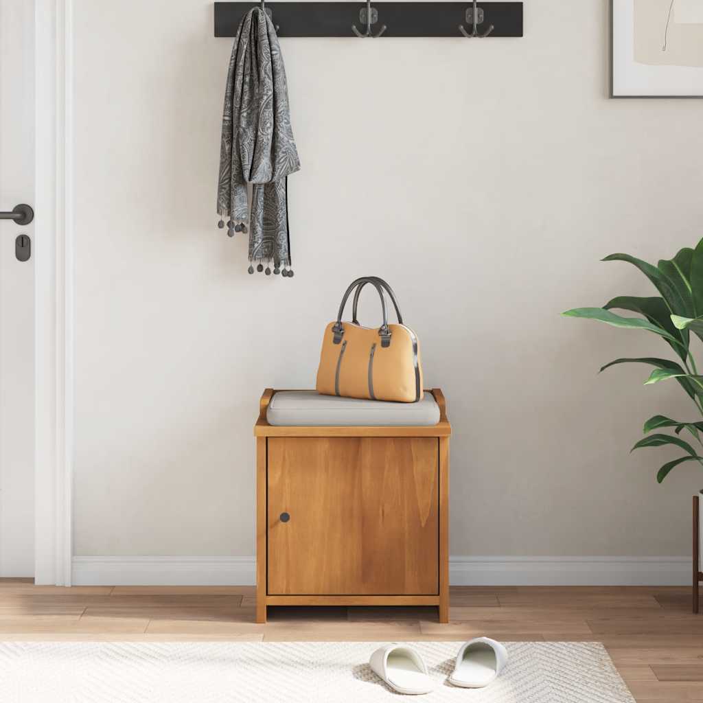 Panca da Corridoio SANDNES 45x40x50 cm Legno Massello di Pino | homemem39