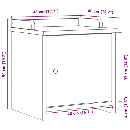 Panca da Corridoio SANDNES 45x40x50 cm Legno Massello di Pino | homemem39