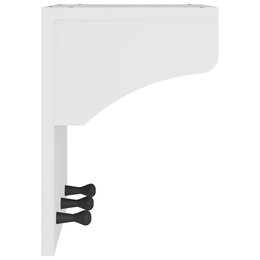 Appendiabiti da Parete SANDNES Bianco 43x30x42 cm Legno di Pino - homemem39