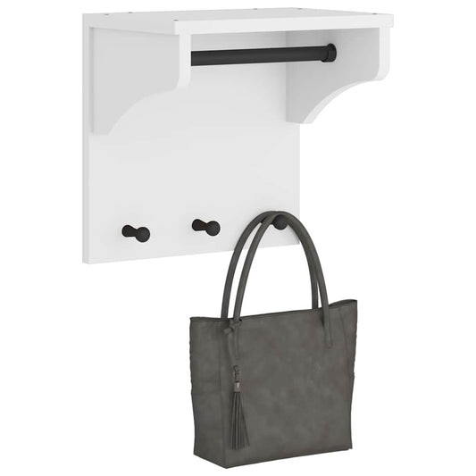 Appendiabiti da Parete SANDNES Bianco 43x30x42 cm Legno di Pino - homemem39
