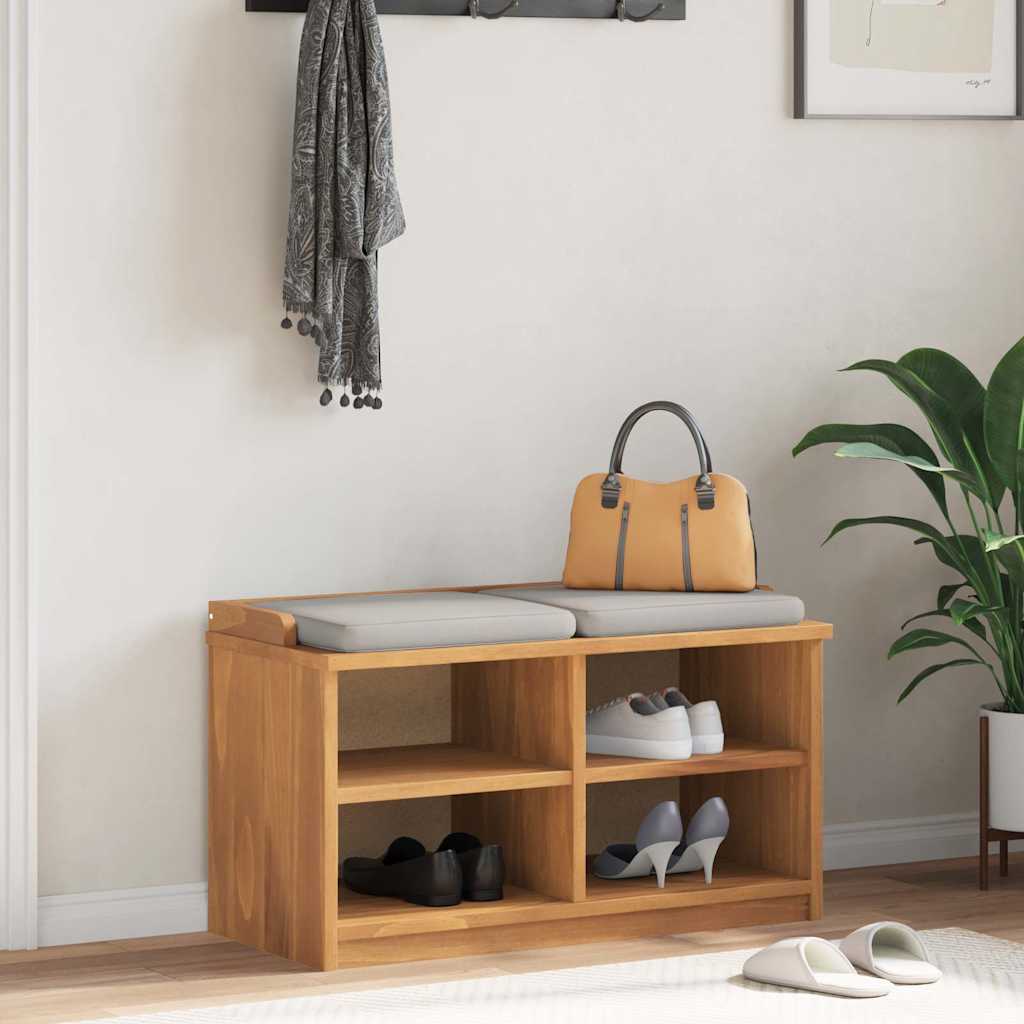 Panca da Corridoio SANDNES 87x40x50 cm Legno Massello di Pino