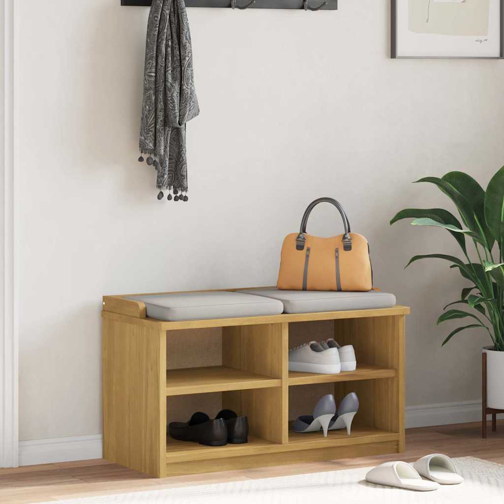 Panca da Corridoio SANDNES 87x40x50 cm Legno Massello di Pino