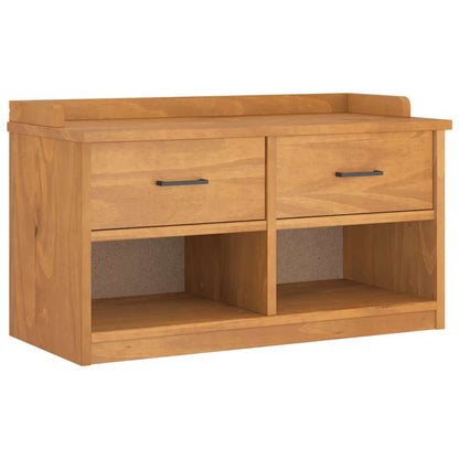 Panca da Corridoio SANDNES 87x40x50 cm Legno Massello di Pino