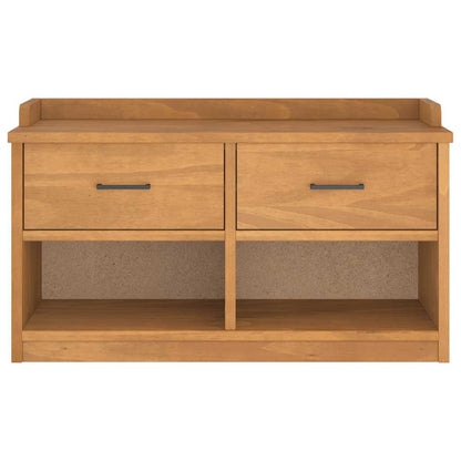 Panca da Corridoio SANDNES 87x40x50 cm Legno Massello di Pino | homemem39