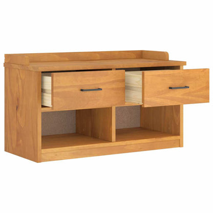 Panca da Corridoio SANDNES 87x40x50 cm Legno Massello di Pino
