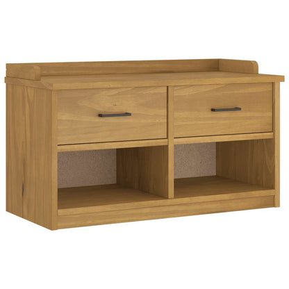 Panca da Corridoio SANDNES 87x40x50 cm Legno Massello di Pino | homemem39