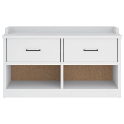 Panca da Corridoio SANDNES Bianca 87x40x50 cm in Legno di Pino | homemem39