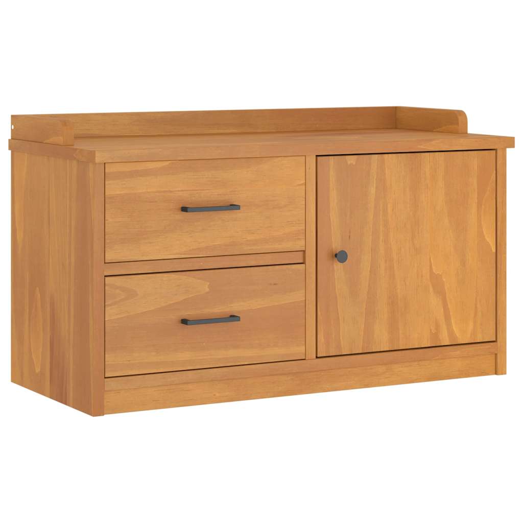 Panca da Corridoio SANDNES 87x40x50 cm Legno Massello di Pino | homemem39