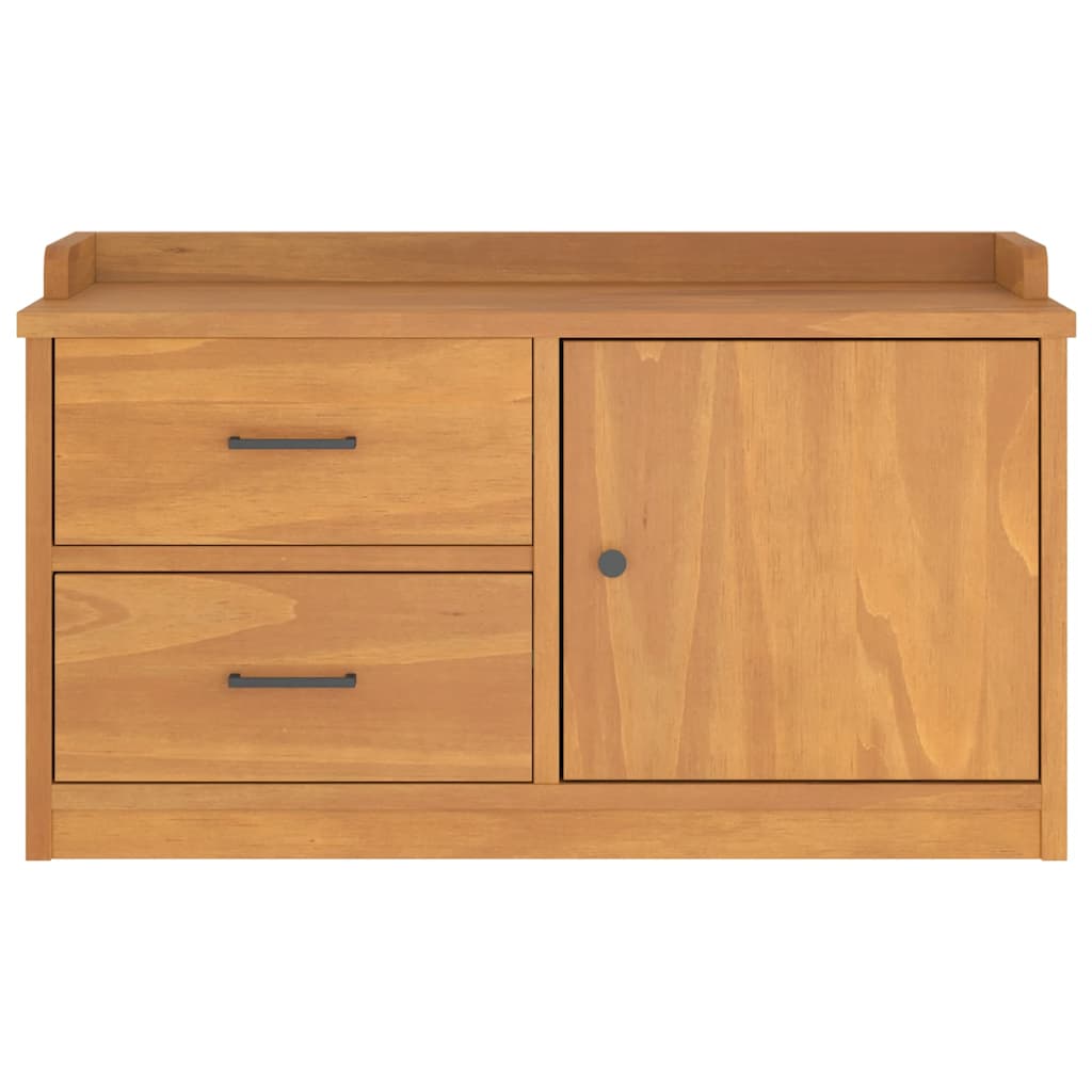 Panca da Corridoio SANDNES 87x40x50 cm Legno Massello di Pino | homemem39