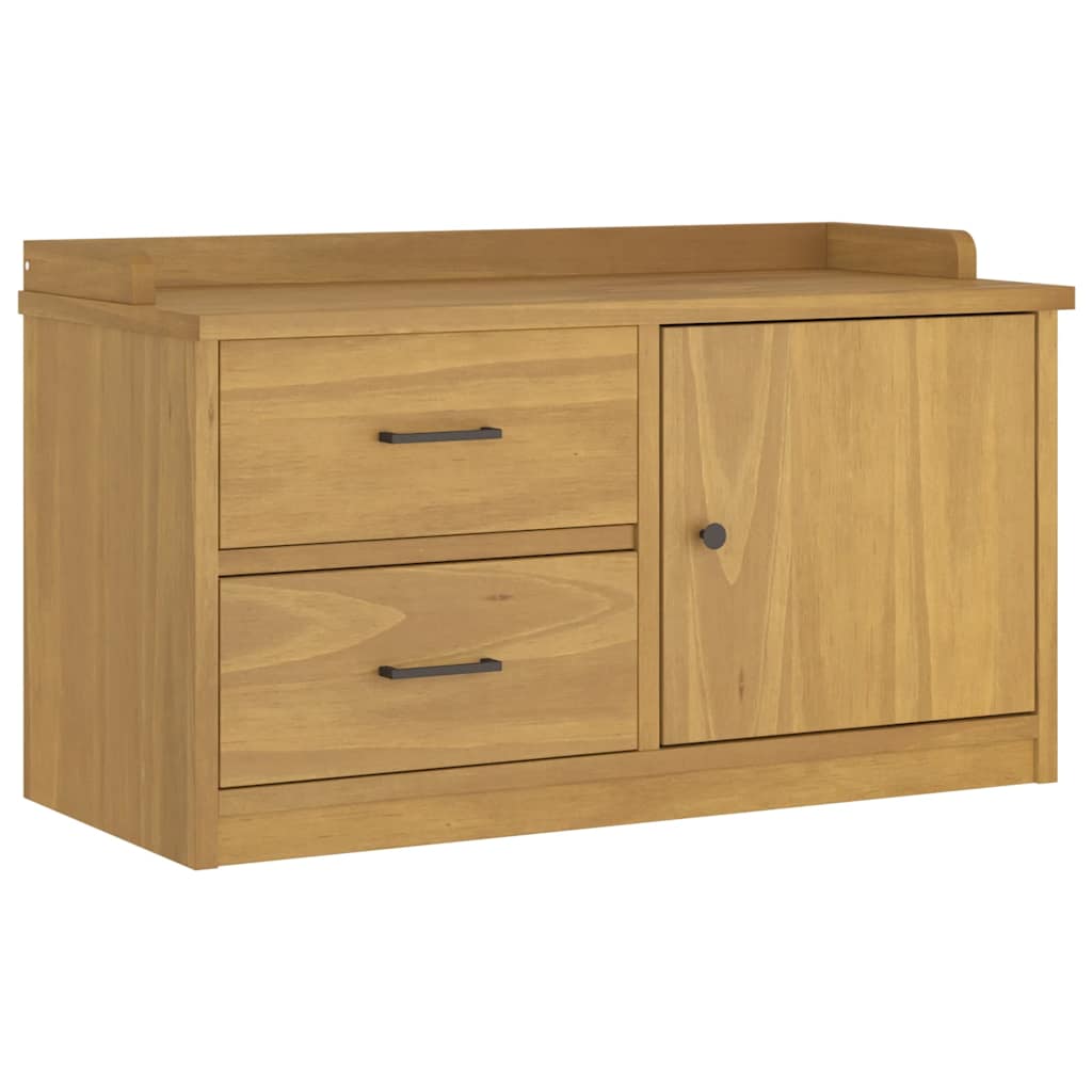 Panca da Corridoio SANDNES 87x40x50 cm Legno Massello di Pino | homemem39