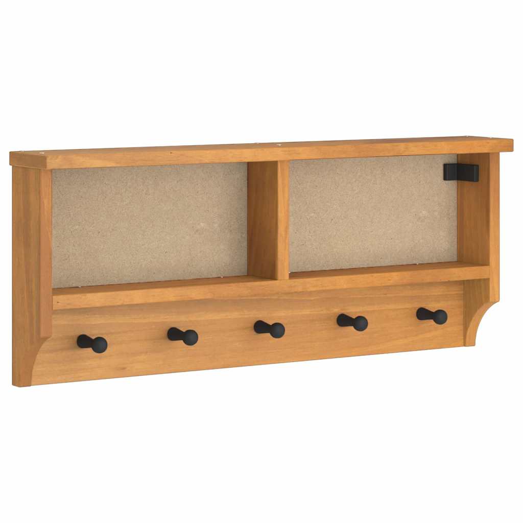 Appendiabiti da Parete SANDNES 87x12x35 cm in Legno di Pino - homemem39