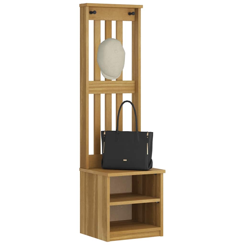Albero da Ingresso SANDNES 45x40x159,5 cm in Legno di Pino