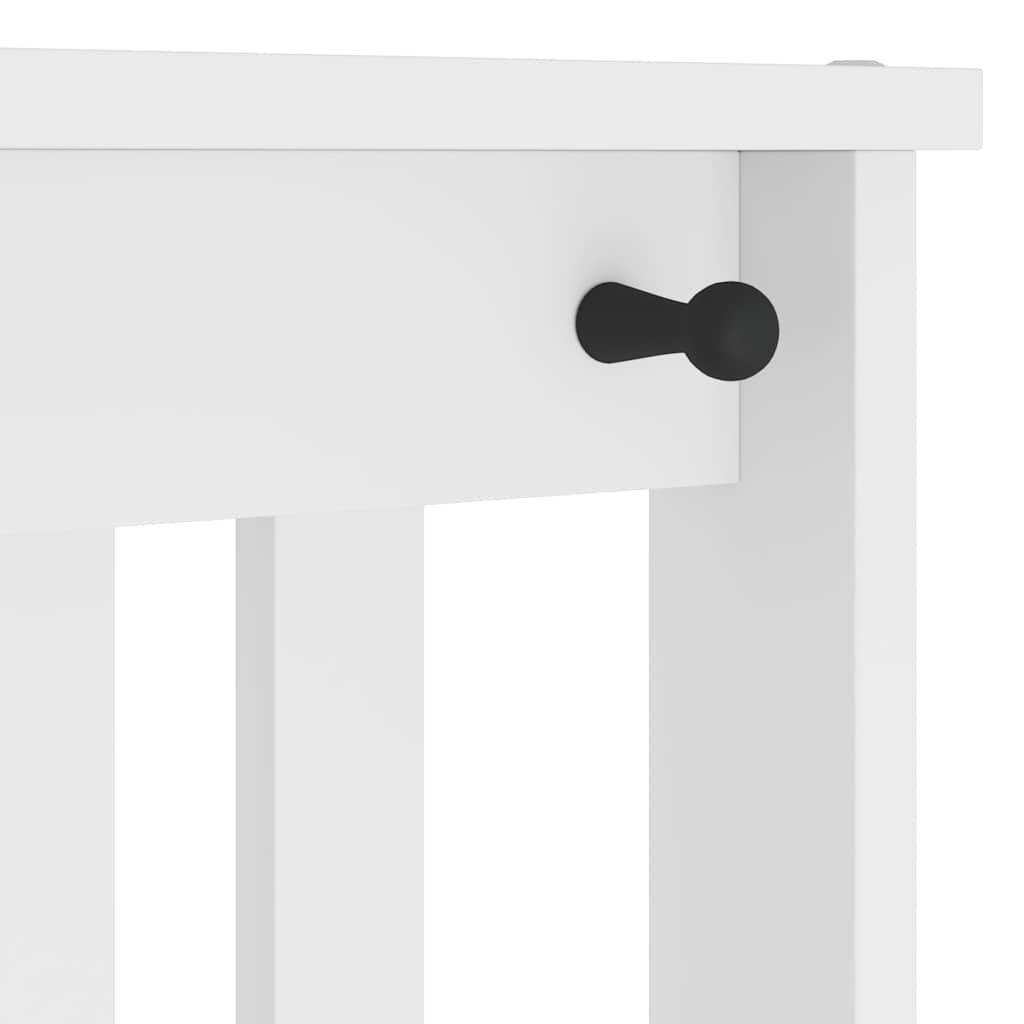 Albero da Ingresso SANDNES Bianco 45x40x159,5 cm Legno di Pino | homemem39