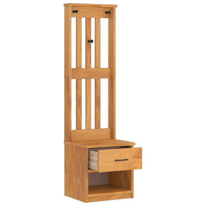 Albero da Ingresso SANDNES 45x40x159,5 cm in Legno di Pino