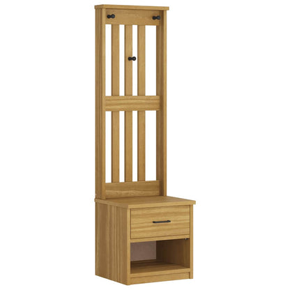 Albero da Ingresso SANDNES 45x40x159,5 cm in Legno di Pino