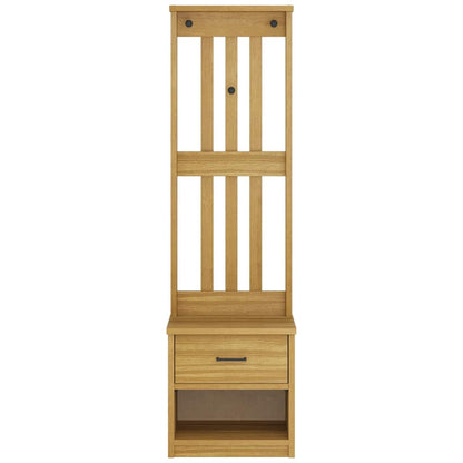 Albero da Ingresso SANDNES 45x40x159,5 cm in Legno di Pino