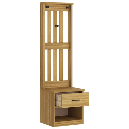 Albero da Ingresso SANDNES 45x40x159,5 cm in Legno di Pino