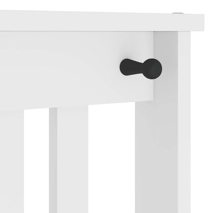 Albero da Ingresso SANDNES Bianco 45x40x159,5 cm Legno di Pino | homemem39