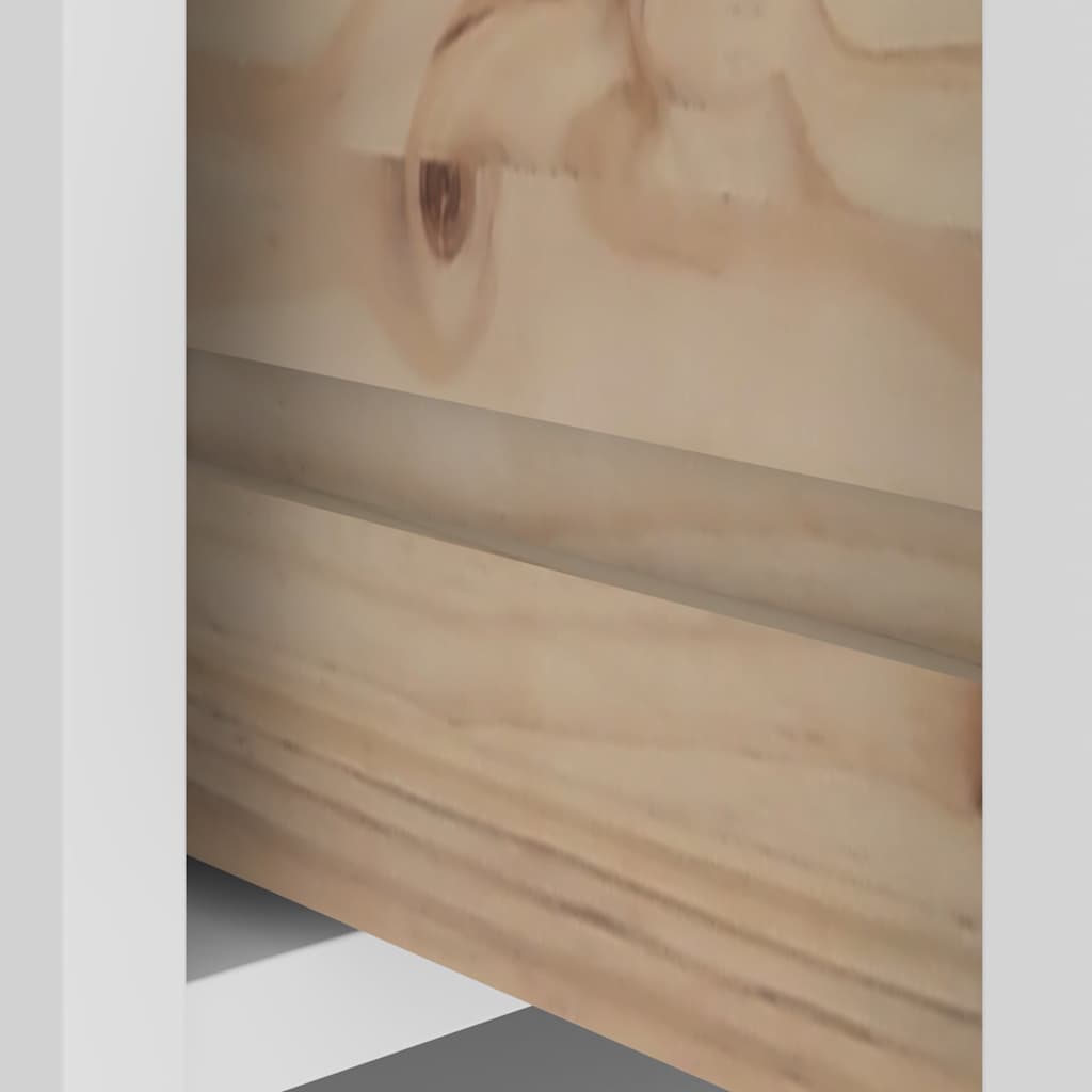 Albero da Ingresso SANDNES Bianco 45x40x159,5 cm Legno di Pino | homemem39