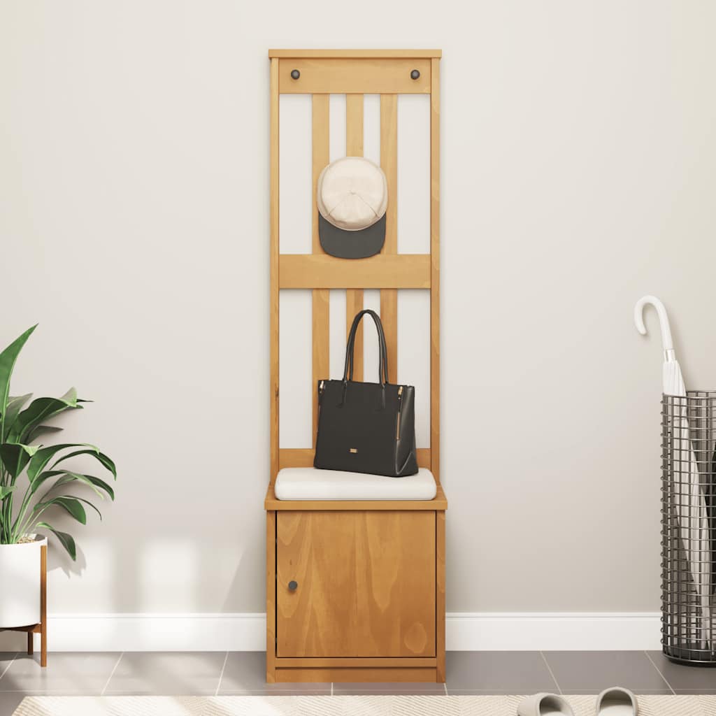 Albero da Ingresso SANDNES 45x40x159,5 cm in Legno di Pino | homemem39