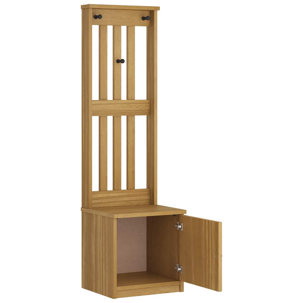 Albero da Ingresso SANDNES 45x40x159,5 cm in Legno di Pino | homemem39