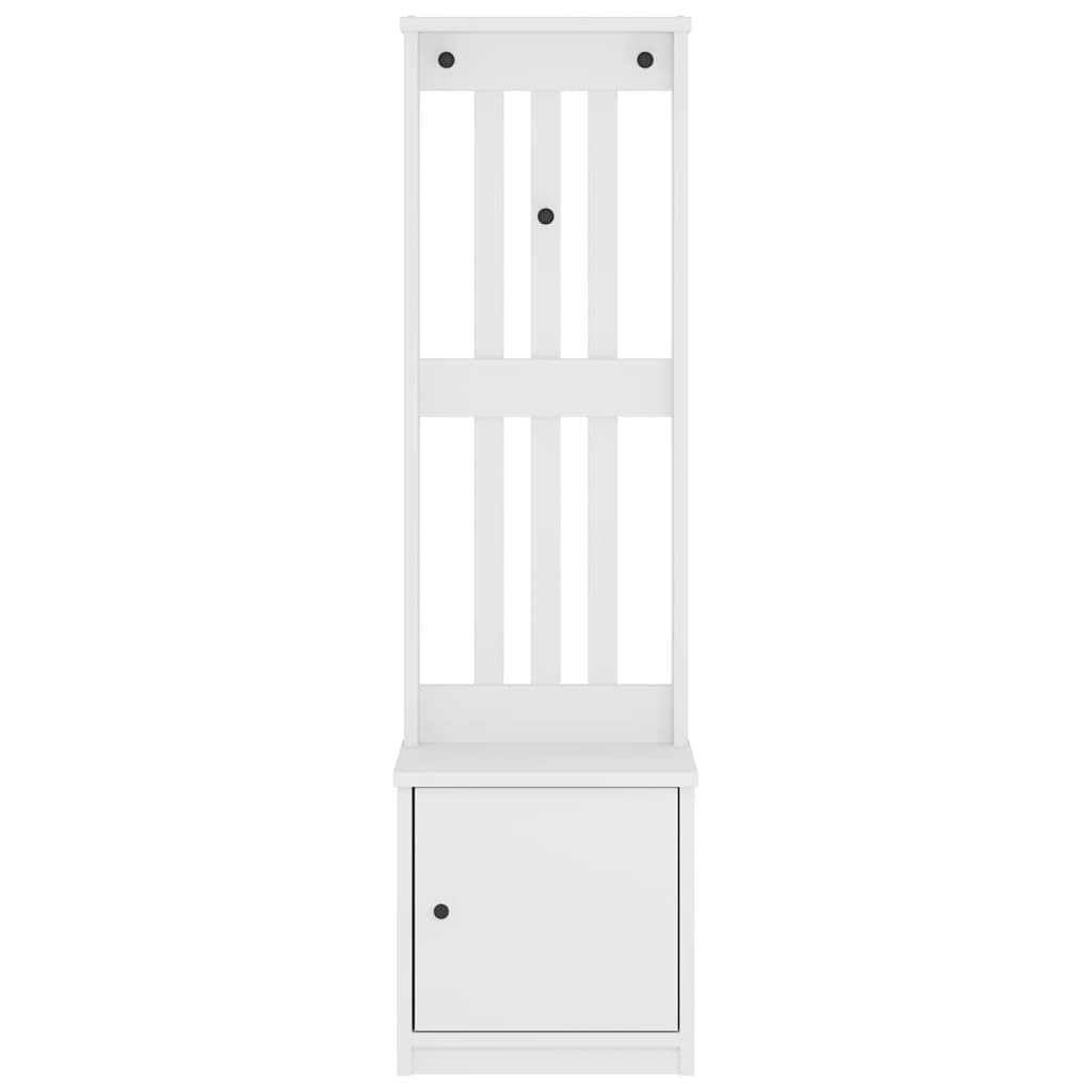 Albero da Ingresso SANDNES Bianco 45x40x159,5 cm Legno di Pino | homemem39