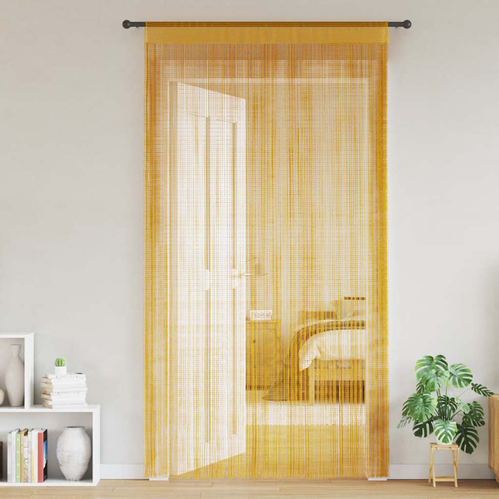 Tende a Filo 2 pz Oro 100x250 cm | homemem39