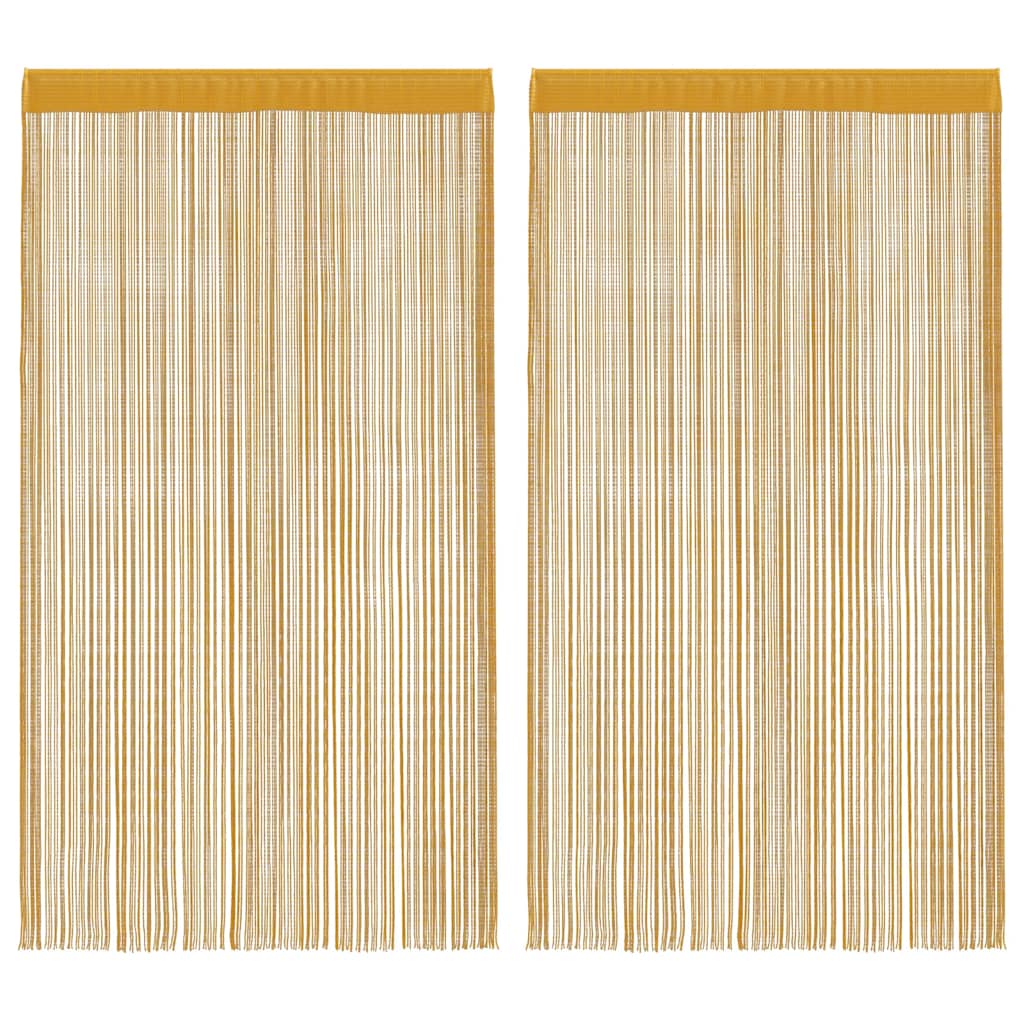 Tende a Filo 2 pz Oro 140x250 cm | homemem39