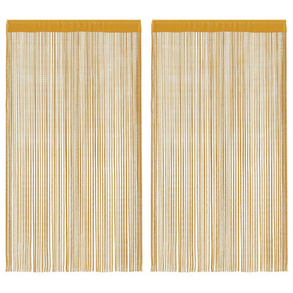 Tende a Filo 2 pz Oro 140x250 cm | homemem39